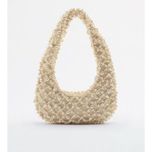 Zara Pearl Shoulder Bag New!